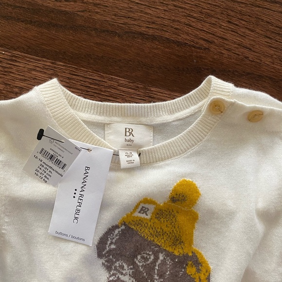 NWT Pug sweater. Banana republic baby - Picture 2 of 3